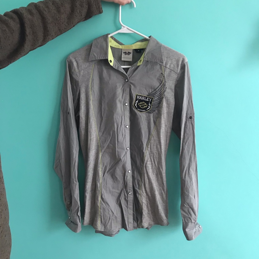 Harley Davidson grey and green